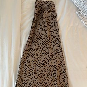 JCrew midi skirt, silky material